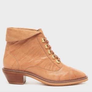 Kelsi Dagger tan booties